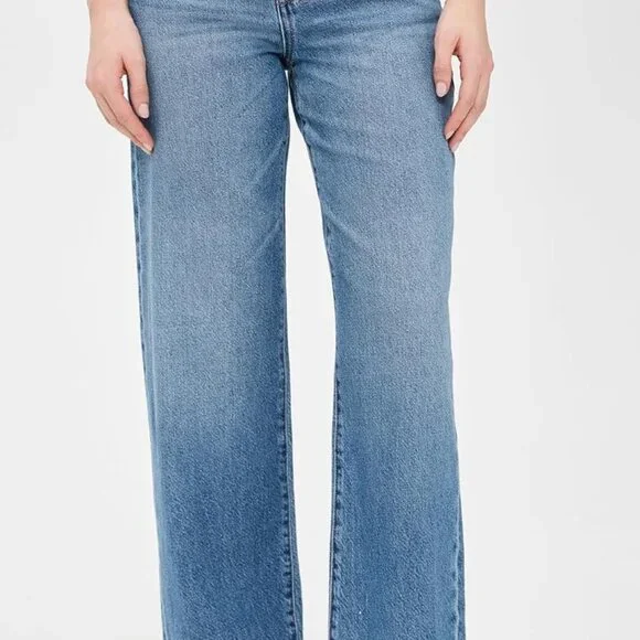 Soft & Stylish Women's High-Rise Wide-Leg Jeans - Premium Eco-Friendly Fabric